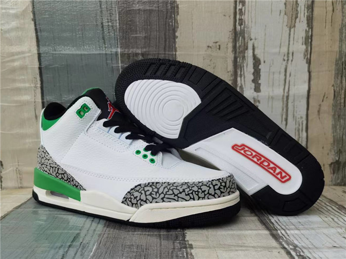 Men's Running weapon Air Jordan 3 Green/White Shoes 062 Men's Running weapon Air Jordan 3 Green/White Shoes 062